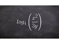 Expanding logarithmic expressions