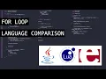 For Loops in 3 Languages Lua Java Erlang - Language Comparison Series