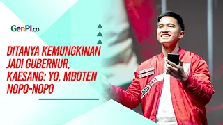 Kaesang Pangarep Mengaku Siap Jadi Gubernur Jawa Tengah