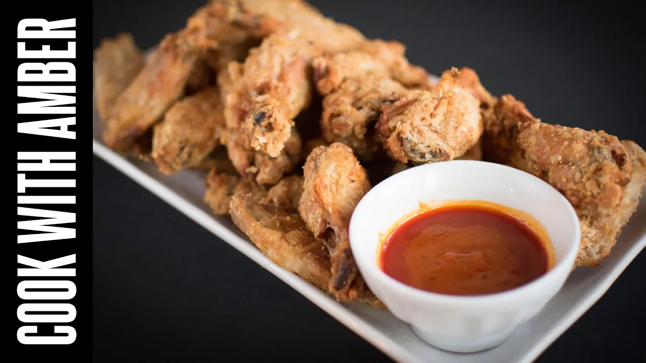 Superbowl Crispy Baked Chicken Wings with Buffalo Sauce   Cook With Amber