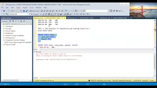 SQL Cumulative Sum Interview Question 2026 Mphasis Iris Software