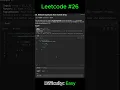 LeetCode 26 Remove Duplicates from Sorted Arrays - Python Solution in 3 Minutes