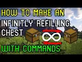 Auto Refilling Chest Tutorial With Commands In Minecraft