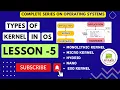 Types of Kernel in Operating System Monolithic Kernel Micro Kernel Hybrid Nano Exo Kernel