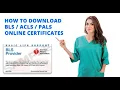 How to AHA BLS ACLS PALS Ecards