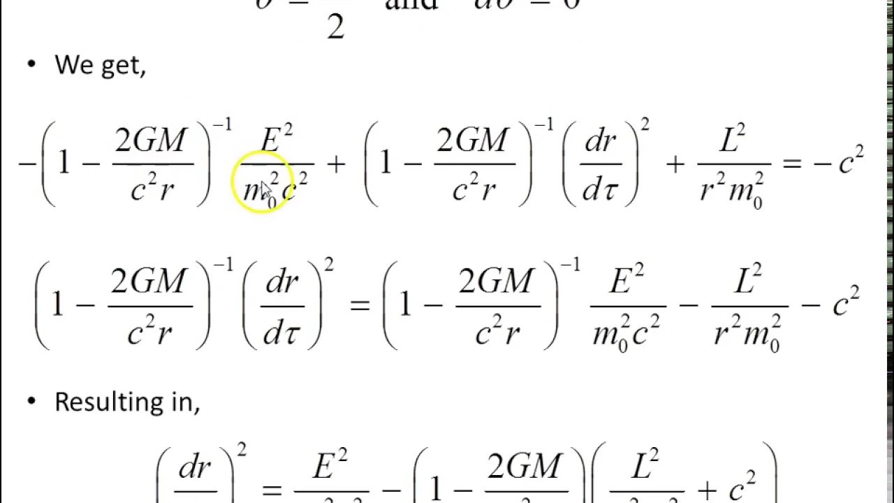 Schwarzschild geodesics - 1