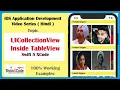 Create Collection View in Table View with Swift 5 Xcode English UICollectionView in UITableView