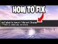 How To Fix Failed To Import Error On Minecraft Bedrock - Android IOS Windows