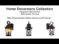Home Decorators Collection Outdoor Lantern With Motion Sensor and Photocell