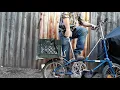 Unfolding a Dahon V folding bicycle