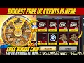 Biggest Free UC Event Get Free 75 To 3000 UC Best Chance Free Buddy Coins New Trick PUBGM
