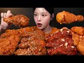 Crispy Fried Chicken, Seasoned Spicy Chicken \u0026 Potato Cheese Sticks | Mukbang ASMR
