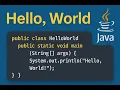 Hello World Program in java Java for beginners Java Tutorial in tamil