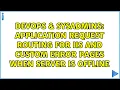 Application Request Routing for IIS and custom error pages when server is offline