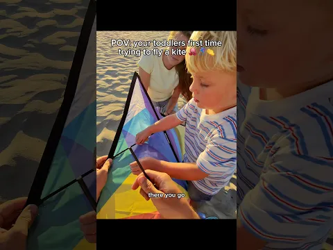 POV: your toddlers first time trying to fly a kite 🐙🪁🫳