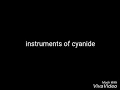 Instruments of cyanide beta