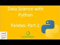 Python for Data Science Part 5 Pandas 2 DataFrames