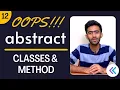 OOPs - Java Programming Ep-12 Abstract Classes and Methods Tamil code io