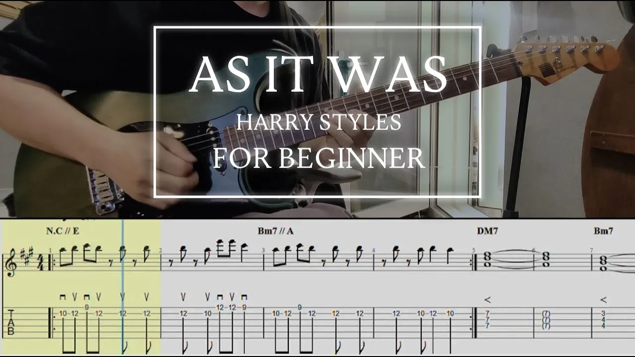As It Was - Harry Styles [ Guitar Playalong × TAB ]