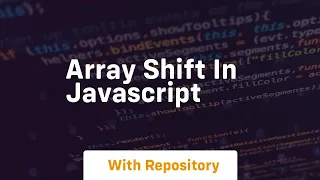 array shift in javascript