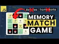 Build a JavaScript Memory Match Game - NO frameworks or libraries