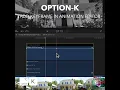 Final Cut Pro Shortcut Option-K Add Keyframe in Animation Editor