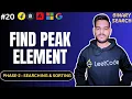 Find Peak Element Binary Search Explained DSA Interview Question