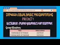 PROJECT 1 - VISUAL BASIC PROGRAMMING LIBRARY MANAGEMENT SYSTEM