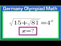 Germany An interesting Algebra Nested square Root problem Can you solve this