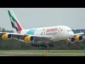 Download Lagu AIRBUS A380 LANDING + DEPARTURE - New Emirates A380 special livery (4K)
