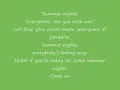 "Summer Nights" By Rascal Flatts LYRICS.