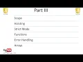 JavaScript Tutorial in Hindi - Part III Scope Hoisting Strict Mode Functions Arrays