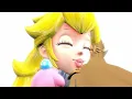 Princess Peach and Zelda hugging eachother SFM