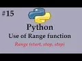 Python - Use of Range function