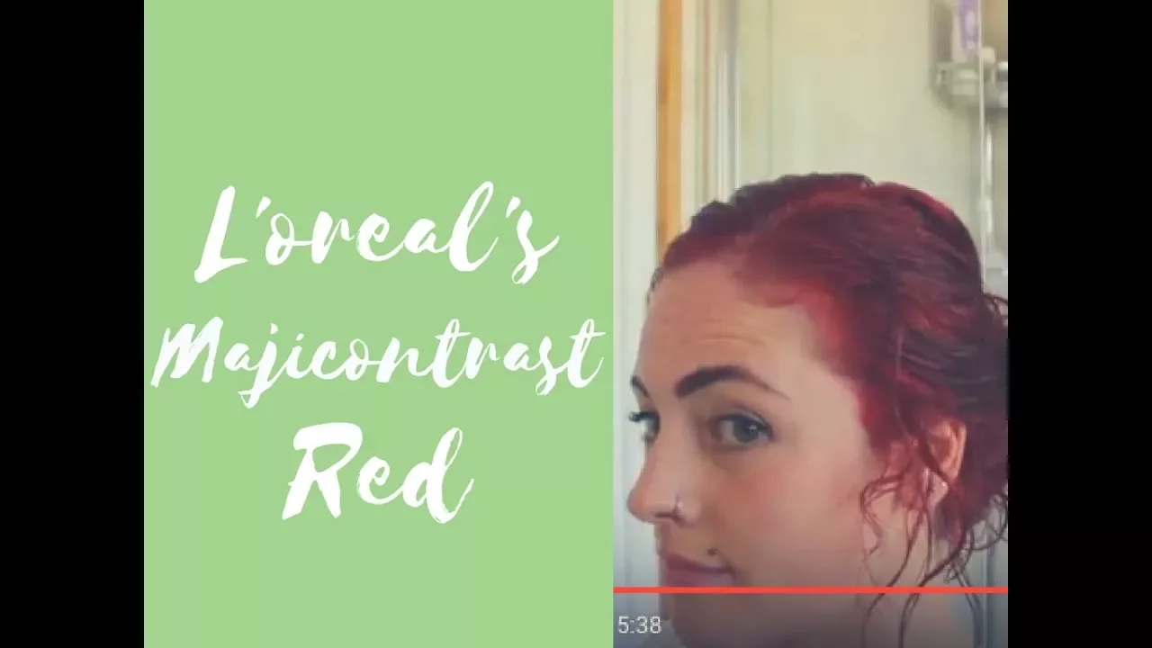 How to Colour your Hair at Home ? Using L'OREAL PARIS EXCELLENCE, P66 Intense Red!