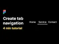 Tab navigation in Figma