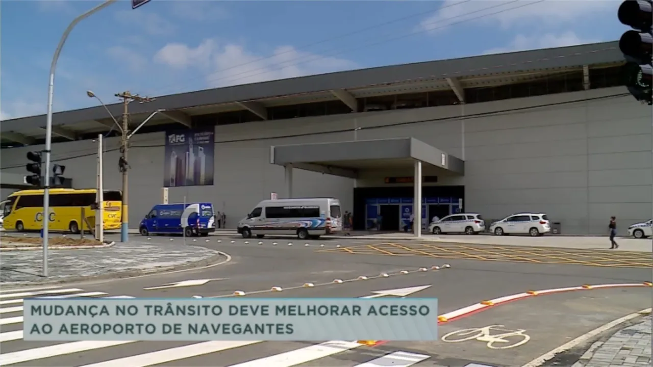 Mudança no trânsito deve melhorar acesso ao aeroporto de Navegantes