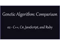 Genetic Algorithm Comparison - C C Ruby JavaScipt