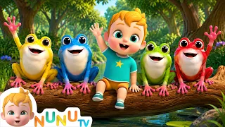 Five Little Speckled Frogs | NuNu Tv Nursery Rhymes & Kids Songs