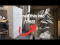 From Styrofoam to a masterpiece Satisfying Transformation - Timelapse