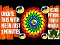 Python Turtle - Circle Spirograph Tutorial 2022 In Just 2 Minutes