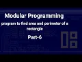program to find area and perimeter of rectangle