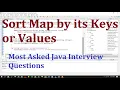 How to Sort hashmap by values or key most important java interview questions