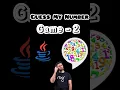 Guess the Number Game part - 2 guessing game in java tutorial for beginners