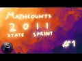 MATHCOUNTS 2011 State Sprint Question Problem 1 Quick Easy Solution Answer