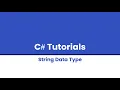 C Tutorials String Data Type Tutorial Visual Studio 2022