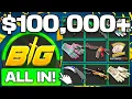 THE $100,000+ CSGOBIG UNBOXING WITH THE MOST INTENSE ALL-IN!! (MAX-WINS)