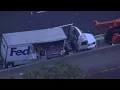 FedEx truck another tractor-trailer involved in crash on NJ Turnpike