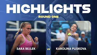 Sara Bejlek vs Karolina Pliskova 2026 Cincinnati Open Round One