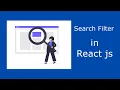 Search filter in React js